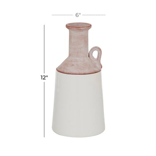 White Ceramic Farmhouse Vase